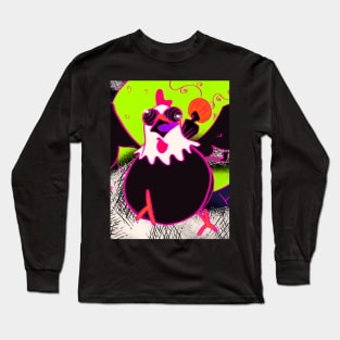 Crazy chicken Long Sleeve T-Shirt